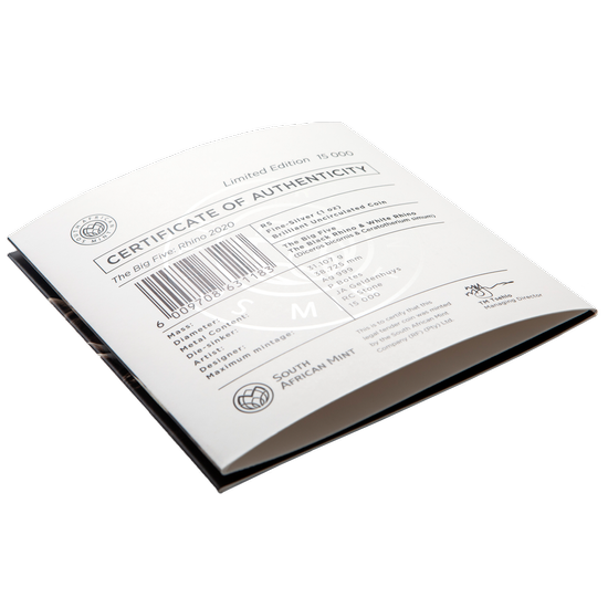 Big Five: Rhino 1 uncja Srebra 2020