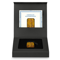 Sztabka Asturmint: The Deadly Seven Sins - Avarice kolorowana 2 uncje Srebra 2024 Antique Finish