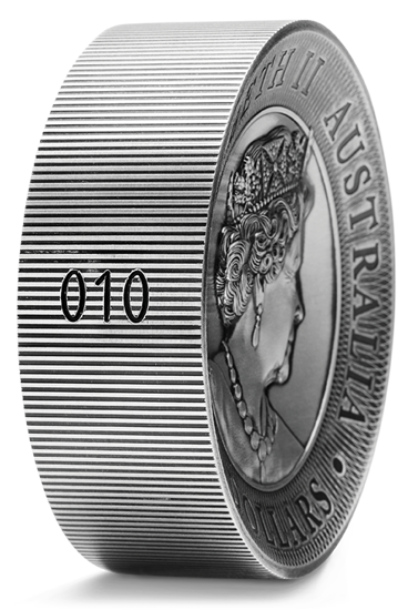 Wielka Rafa Koralowa 2000 gramów Srebra 2021 Antiqued High Relief