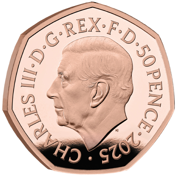 Stories of The Second World War 50p Złoto 2025 Proof