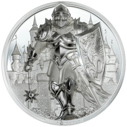 Cook Islands: Iron Knight 5 uncji Srebra 2024 Proof Ultra High Relief