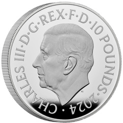 Royal Mint Lunar: Rok Smoka 5 uncji Srebra 2024 Proof