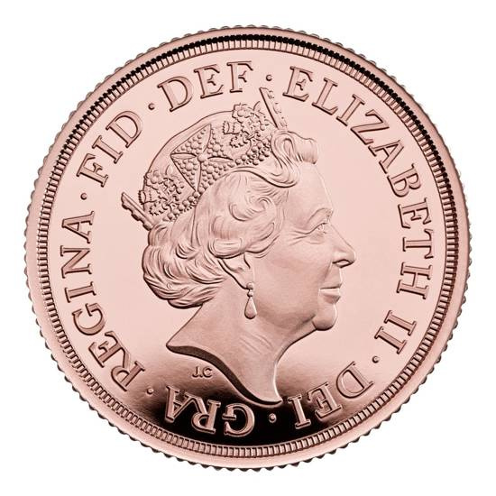 Wielka Brytania: Złoty Suweren Elżbieta II 2022 Proof Piedfort