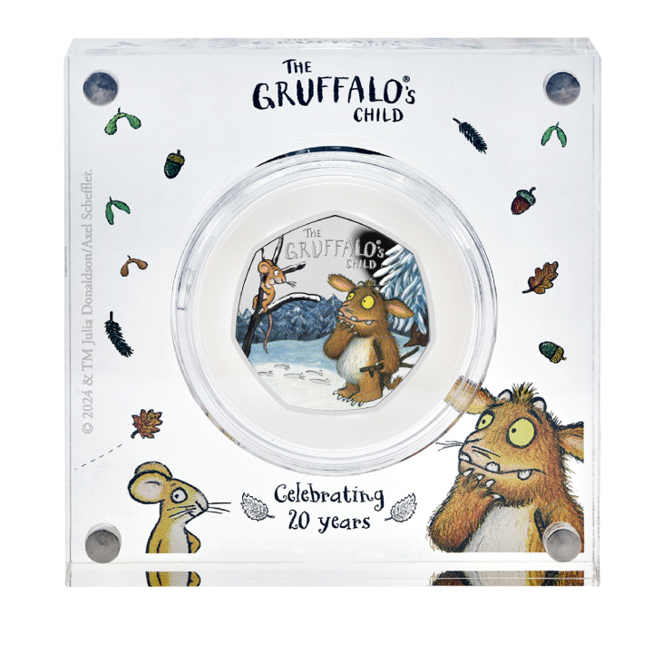 The Gruffalo's Child 2024 kolorowany 50p Srebro 2024 Proof