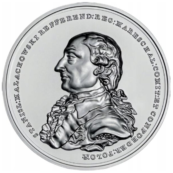 Skarby sztuki medalierskiej - Stanisław Małachowski 50 zł Srebro 2025 High Relief 	