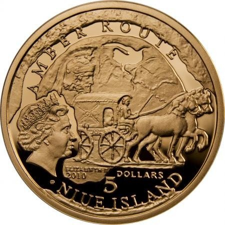 Zestaw 8 monet "Szlak Bursztynowy"