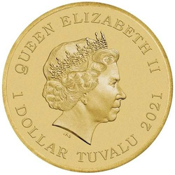 Tuvalu: Superb Fruit-Dove kolorowany Brąz Aluminiowy 2021