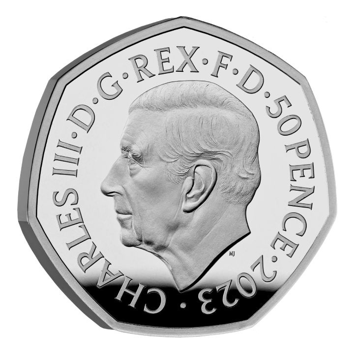 Zestaw 5 monet Wielka Brytania Miedzionikiel 2023 Proof Commemorative Coin