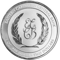 Dominica: Coat of Arms kolorowane 1 uncja Srebra 2024 Proof