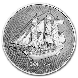 Cook Islands HMS Bounty 1 uncja Srebra 2021