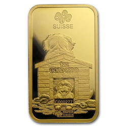 1 uncja Sztabka Złota seria Lunar Rok Psa