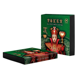 Sztabka Asturmint: Poker Cards - King of Hearts kolorowany 2 uncje Srebra 2024 Antique Finish