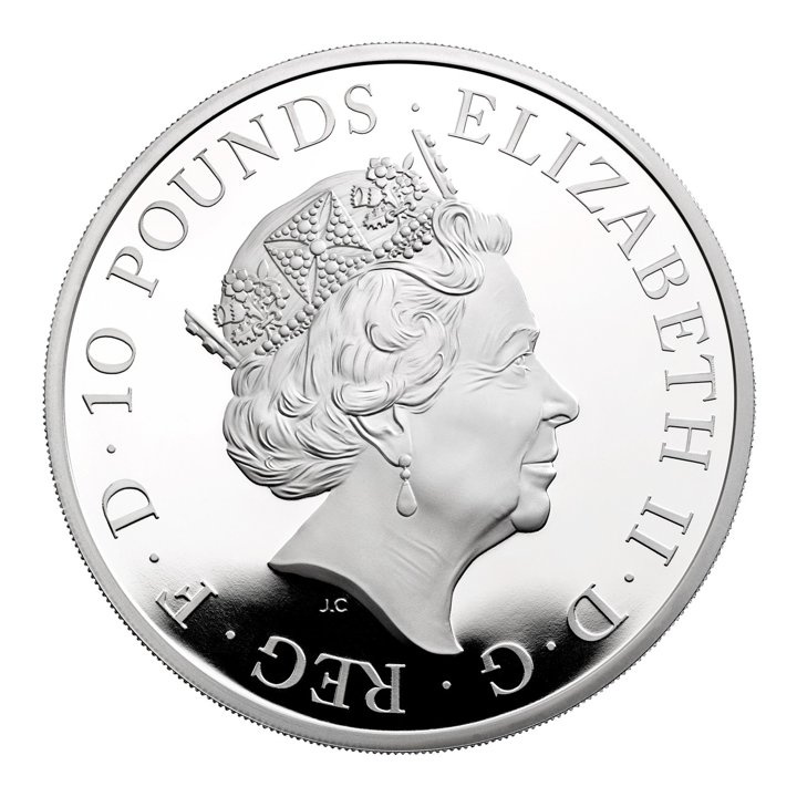 The Royal Tudor Beasts: The Yale of Beaufort 5 uncji Srebra 2023 Proof