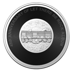 Zestaw 6 monet kolorowanych AC/DC 45. rocznica 2022/2023