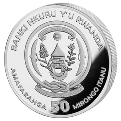 Rwanda: Lunar - Rok Konia 1 uncja Srebra 2026 Proof