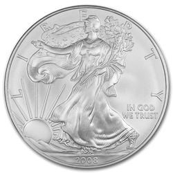 Amerykański Orzeł 1 uncja Srebra 2008