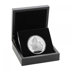 The Royal Tudor Beasts: Lion of England 5 uncji Srebra 2022 Proof