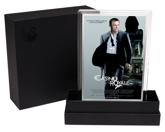 Plakat filmowy: 007 James Bond - Casino Royale 5 gramów Srebra 2020 (Srebrna Folia)