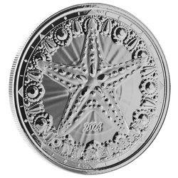 Montserrat: Starfish 1 uncja Srebra 2024 Prooflike
