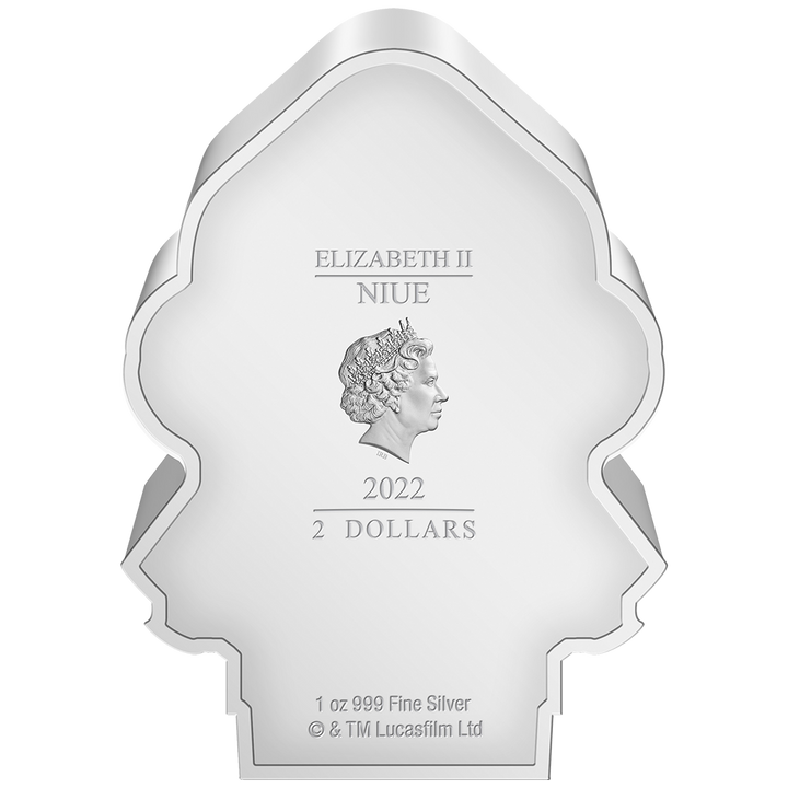 Niue: Star Wars - Admiral Ackbar Chibi Coin kolorowany 1 uncja Srebra 2022 Proof