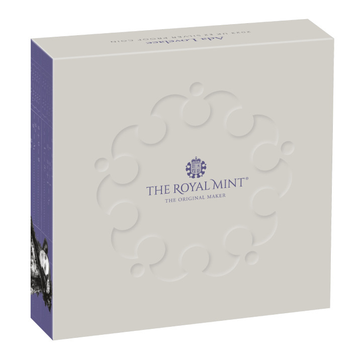 Ada Lovelace £2 pozłacany Srebro 2023 Proof