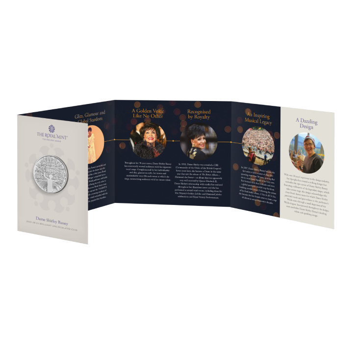 Dame Shirley Bassey £5 Miedzionikiel 2023