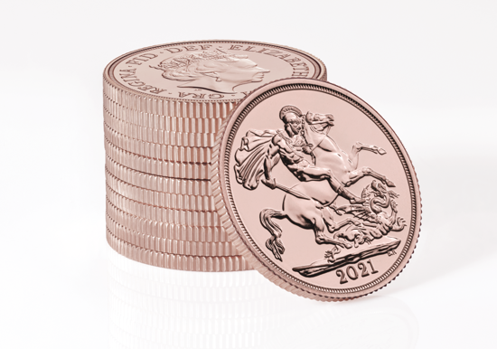 Wielka Brytania: Złoty Suweren Elżbieta II 2021