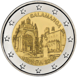 Hiszpania: Old Town of Salamanca 2 Euro 2025 UNC