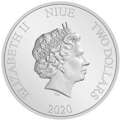 Niue: Disney Mickey Mouse - Ready Set Go! kolorowany 1 uncja Srebra 2020 Proof