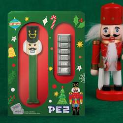 Sztabka Pamp: PEZ Holiday Nutcracker Gift Set 6 x 5 g Srebra 2025 Reverse Proof