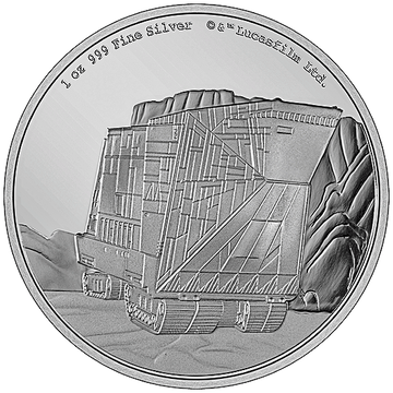 Niue: Star Wars - Sandcrawler 1 uncja Srebra 2022 Proof