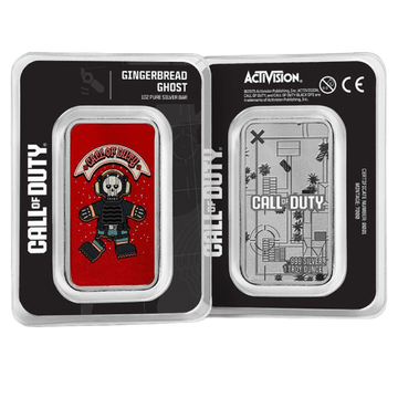 Sztabka Pamp: Call of Duty - Gingerbread Ghost 1 kolorowana uncja Srebra 2025 Prooflike