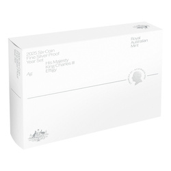 Zestaw 6 monet Premium HM King Charles III Srebro 2025 Proof