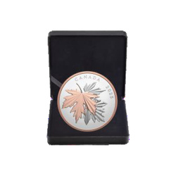 Kanadyjski Liść Klonowy “Gleaming Maple Leaf” pozłacany 10 uncji Srebra 2025 Proof