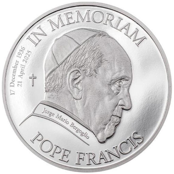 Cook Islands: In Memoriam Pope Francis 1 uncja Srebra 2025 Proof 