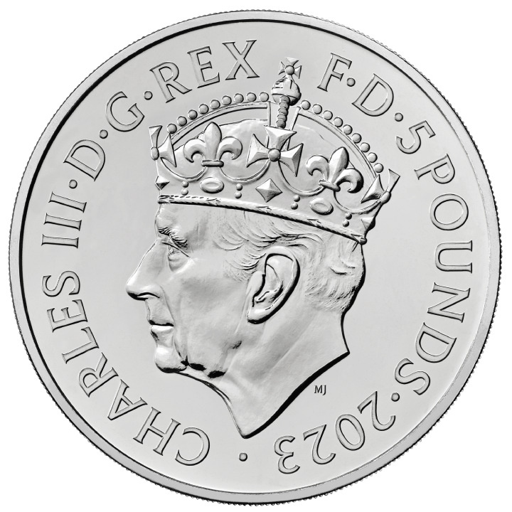 The Coronation of His Majesty King Charles III £5 Miedzionikiel 2023