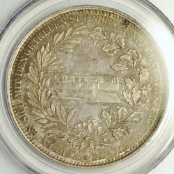 Niemcy: Saksonia Antoni,Talar pamiątkowy Srebro 1831-S PCGS MS65