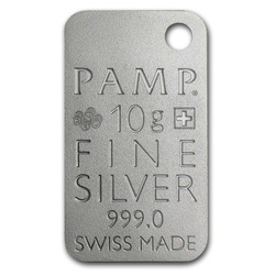 10 gramów Sztabka Srebra Pamp Maple Leafs
