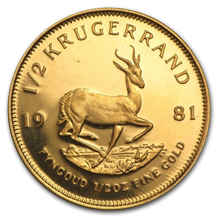 Krugerrand 1/2 uncji Złota 1981