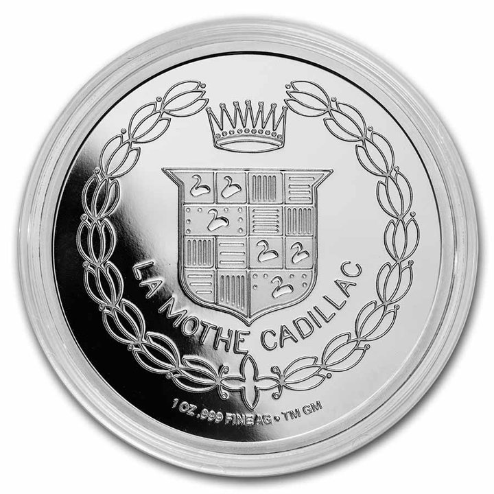 Cadillac "La Mothe Cadillac" Logo 1 uncja Srebra
