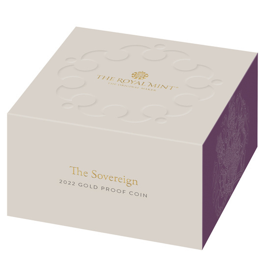 Wielka Brytania: Złoty Suweren Elżbieta II 2022 Proof Piedfort