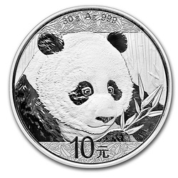 Chińska Panda 30 gramów Srebra 2018, PAKIET 150 SZTUK