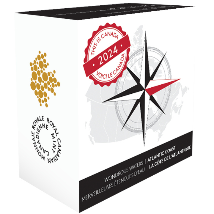 Canada: This Is Canada - Wondrous Waters "Atlantic Coast" $20 Srebro 2024 Proof