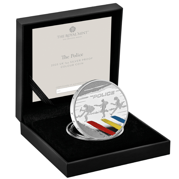 The Police kolorowany 1 uncja Srebra 2023 Proof