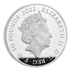 The Royal Tudor Beasts: Lion of England 5 uncji Srebra 2022 Proof