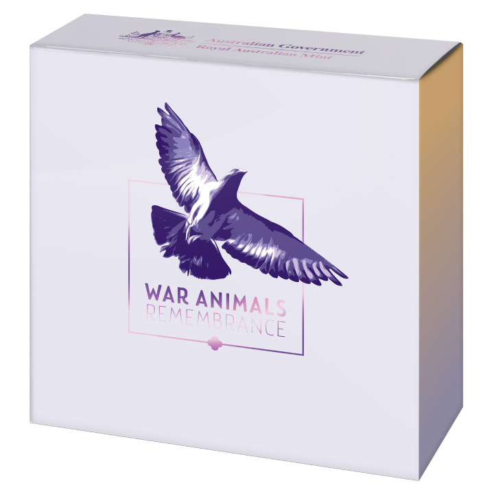 RAM: War Animals Remembrance kolorowany $2 Srebro 2024 Proof "C" Mintmark