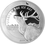 Ghana: Giants of the Ice Age - Renifer 1 uncja Srebra 2022