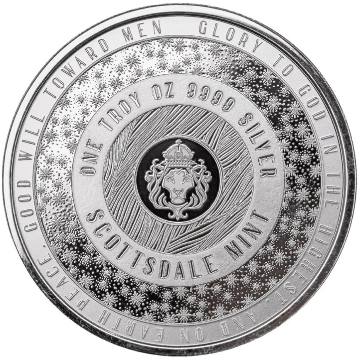 Medal - The Bethlehem Nativity kolorowany 1 uncja Srebra Prooflike