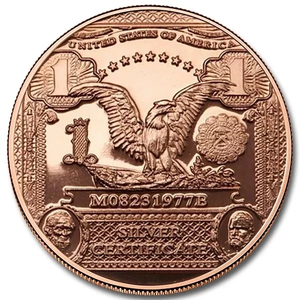 $1 Banknote 1 uncja Miedzi