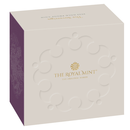 Wielka Brytania: Złoty Suweren Elżbieta II 2022 Proof Piedfort